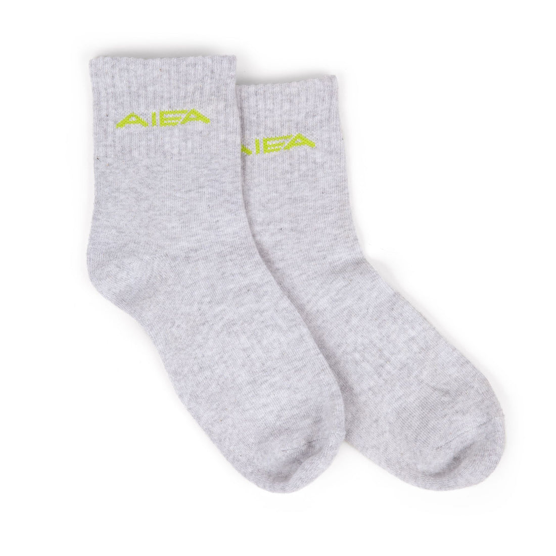 Gray Crew Logo Socks