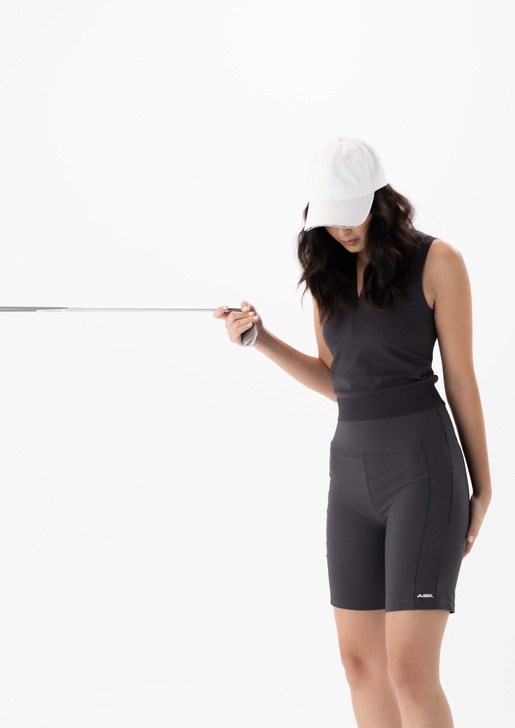 Form Fitting Golf Shorts with Pocket and Tee Holder Detail