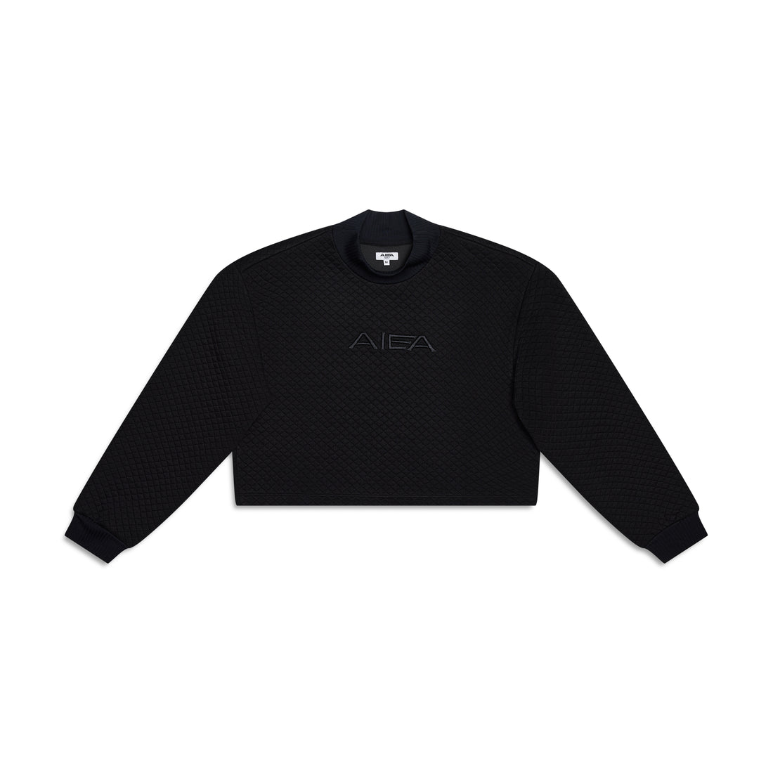 Textured Cropped Pullover Sweater