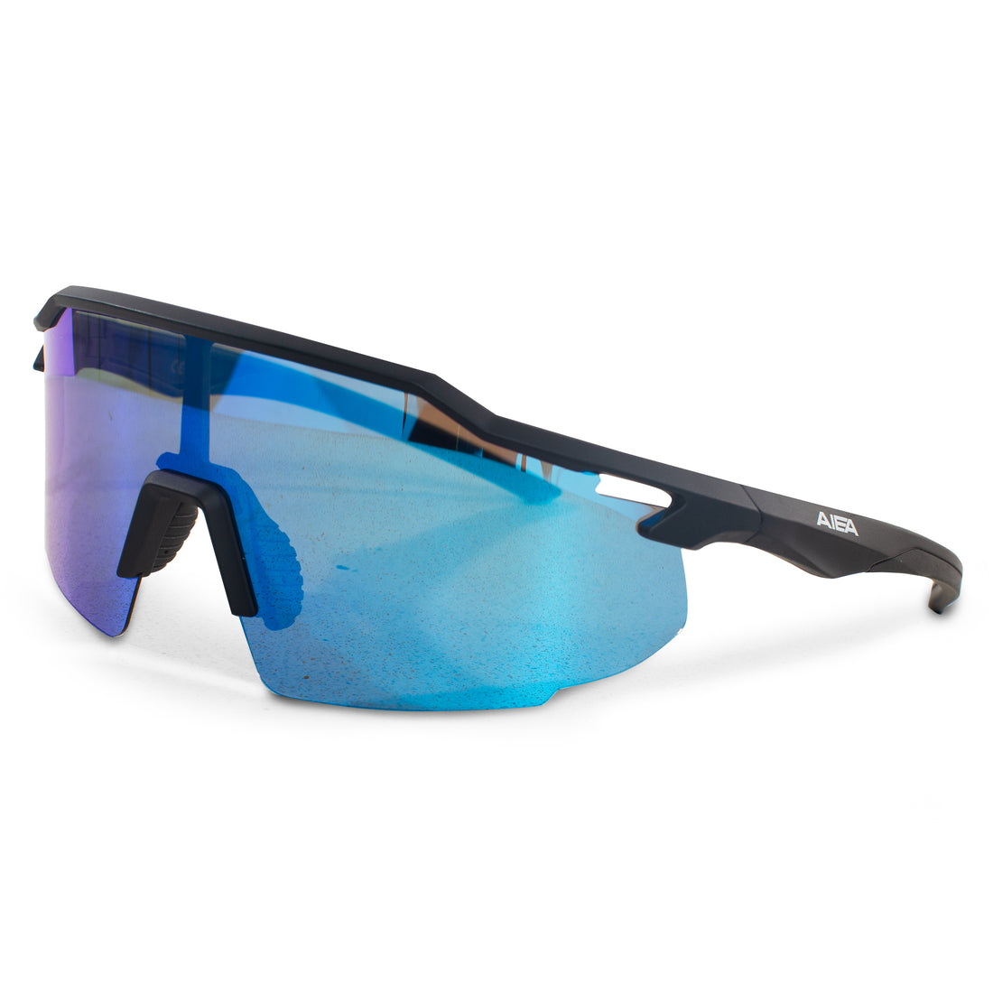 AIEA Golf Fairway Sunglasses in blue mirror lens, UV400 with flexible frame and nosepiece
