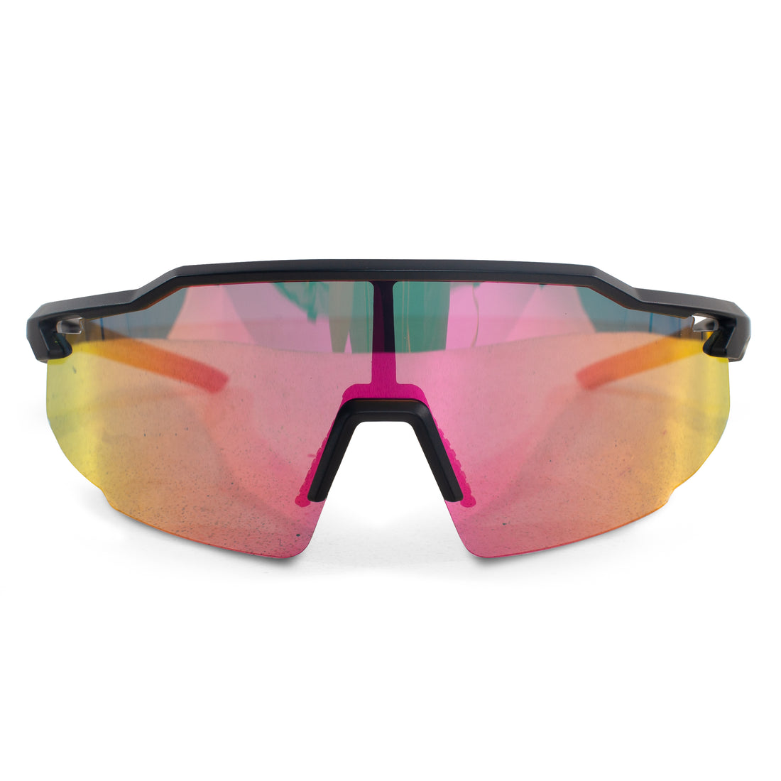 AIEA Golf Fairway Sunglasses in pink mirror lens, UV400 with flexible frame and nosepiece